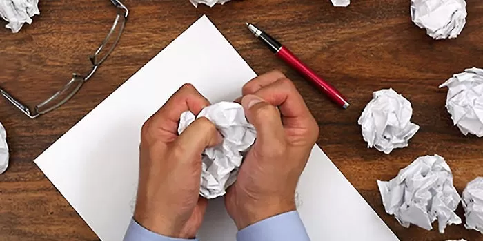 business owner struggling to write a business plan